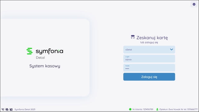 Ekran logowania